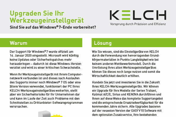 Kelch: Flyer bzgl. Umrüstung