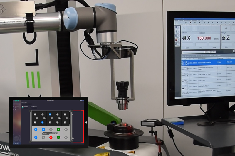 Preview of the AMB: KELCH together with its partners will be showcasing how automation can be introduced step by step, including tool presetting control with robots by tablet.